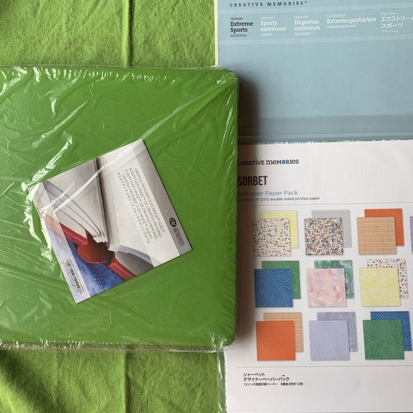 Creative Memories Coverset and paper kits